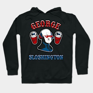 George Sloshington Fourth of July President USA Hoodie